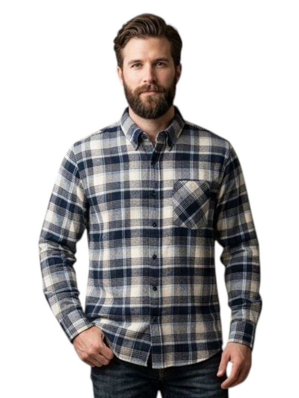 Blue Flannel Shirt NEW Jackson Hole